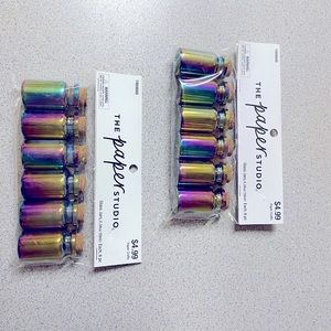 Paper studio glass jars (one set= two packs)
